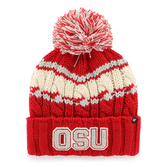 OHIO STATE BUCKEYES VINTAGE EMMA '47 CUFF KNIT WOMENS RED