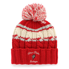 OHIO STATE BUCKEYES VINTAGE EMMA '47 CUFF KNIT WOMENS RED