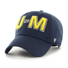 MICHIGAN WOLVERINES VINTAGE ZOEY '47 CLEAN UP WOMENS NAVY