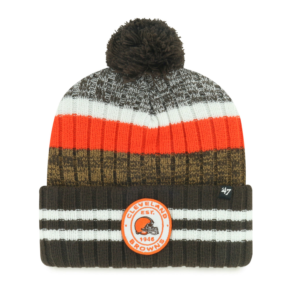 CLEVELAND BROWNS QUIVER '47 CUFF KNIT BROWN