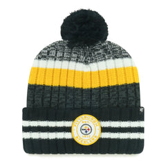PITTSBURGH STEELERS QUIVER '47 CUFF KNIT BLACK