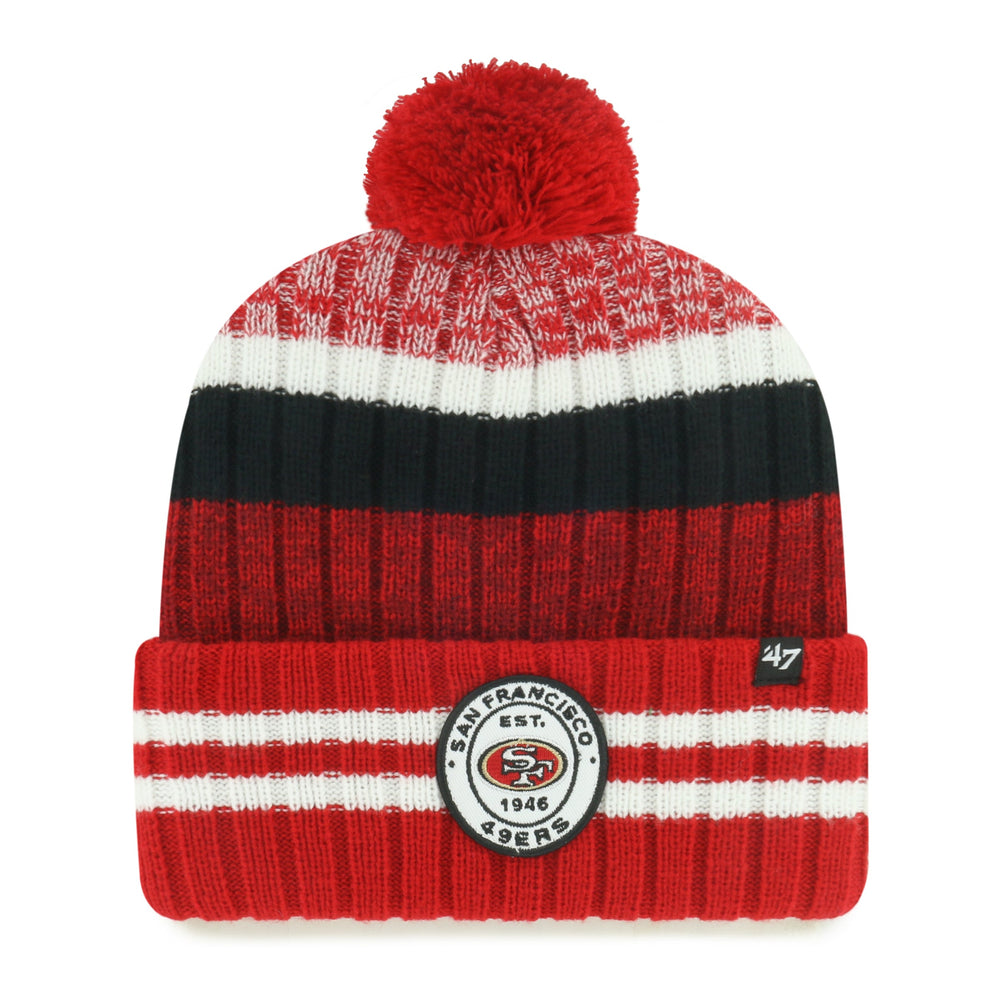 SAN FRANCISCO 49ERS QUIVER '47 CUFF KNIT RED