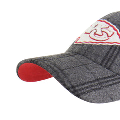 KANSAS CITY CHIEFS WINDOWPANE PLAID '47 CLEAN UP DARK GRAY