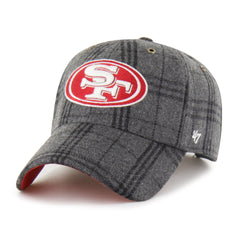 SAN FRANCISCO 49ERS WINDOWPANE PLAID '47 CLEAN UP DARK GRAY
