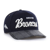 DENVER BRONCOS WINDOWPANE PLAID '47 HITCH RF RELAXED FIT NAVY