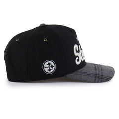 PITTSBURGH STEELERS WINDOWPANE PLAID '47 HITCH RF RELAXED FIT BLACK