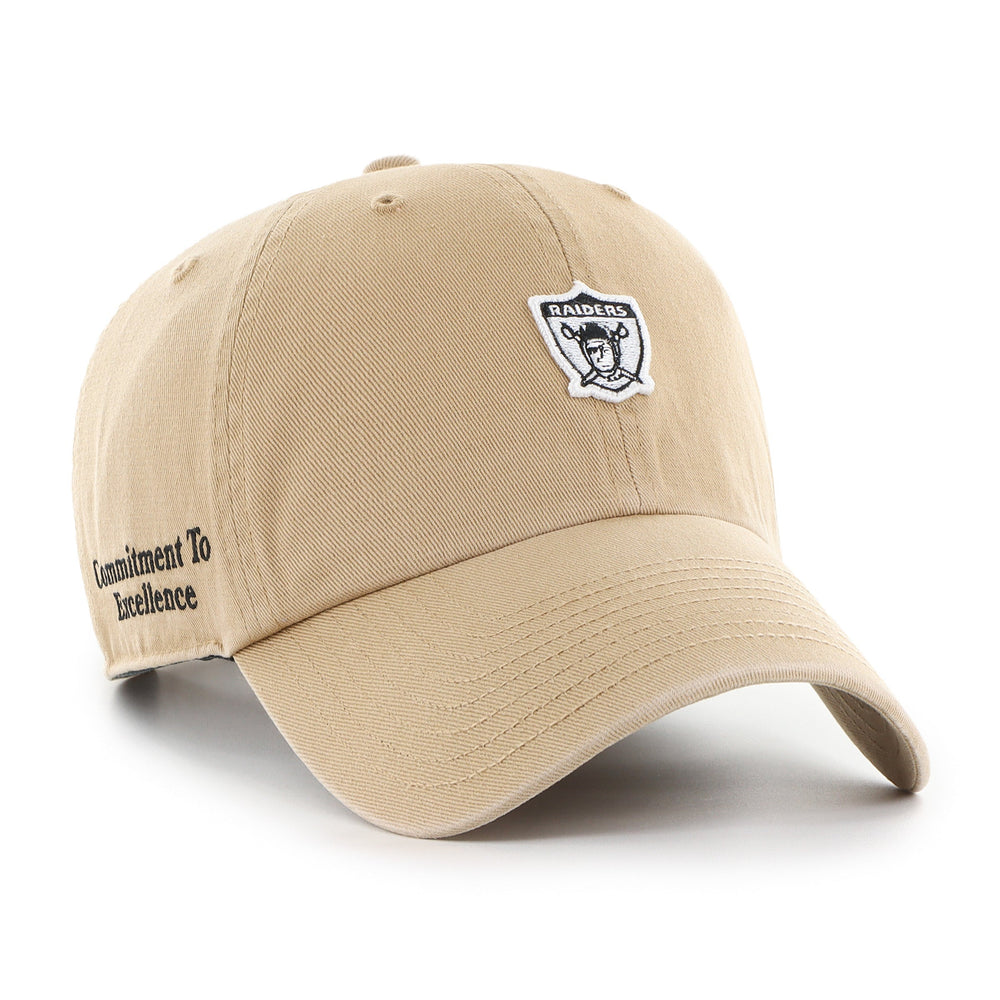 LAS VEGAS RAIDERS HISTORIC MICRO PATCH '47 CLEAN UP KHAKI