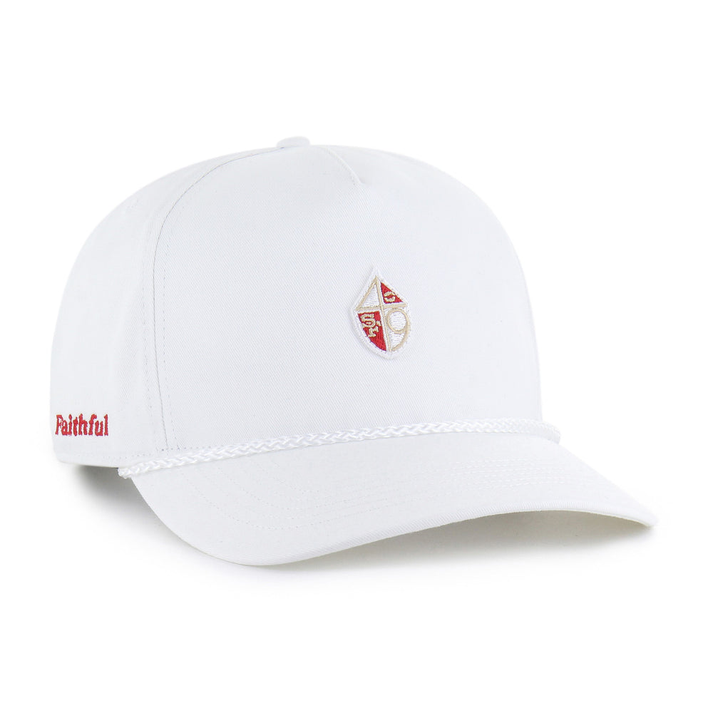 SAN FRANCISCO 49ERS HISTORIC MICRO PATCH '47 HITCH RF RELAXED FIT WHITE