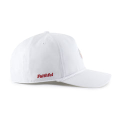 SAN FRANCISCO 49ERS HISTORIC MICRO PATCH '47 HITCH RF RELAXED FIT WHITE