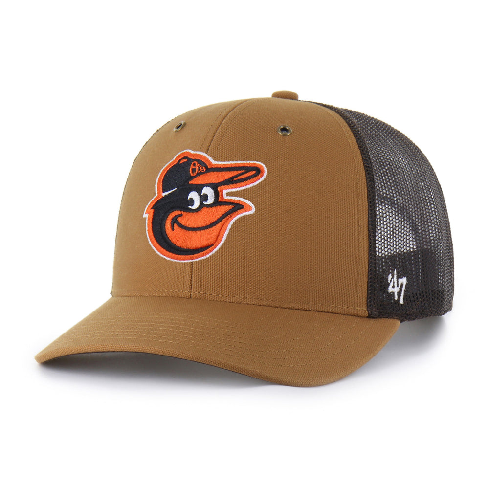 BALTIMORE ORIOLES CARHARTT '47 TRUCKER BROWN
