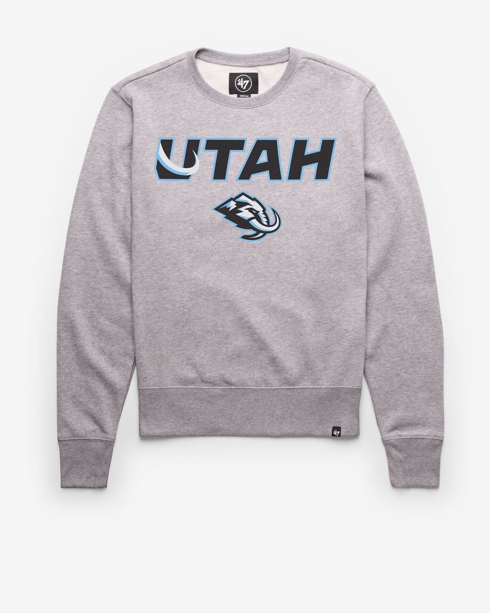 UTAH MAMMOTH PREGAME '47 HEADLINE CREW SLATE GREY