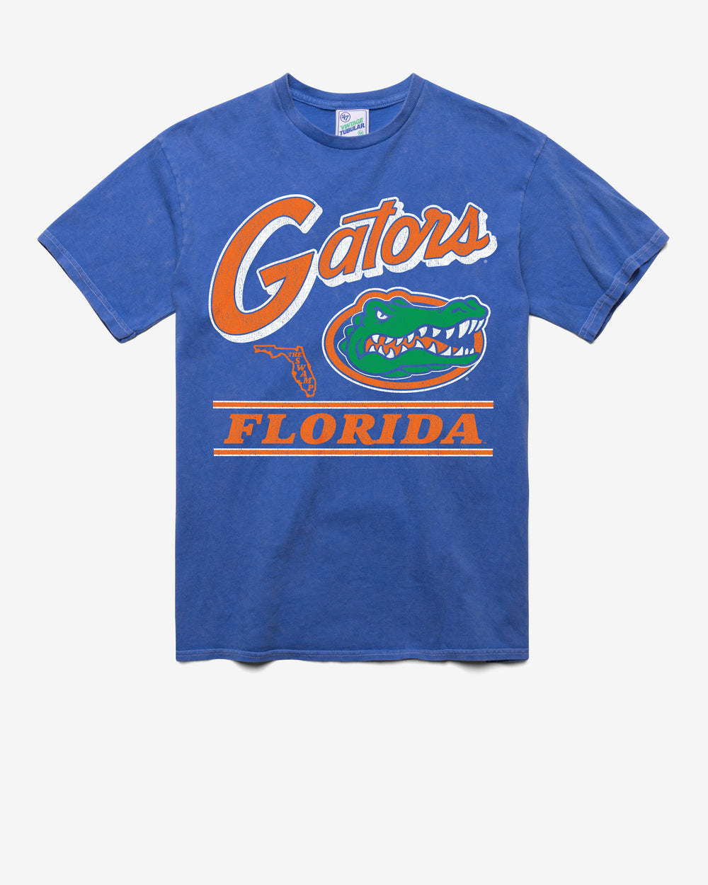 FLORIDA GATORS FLY BY VINTAGE '47 TUBULAR TEE DT CALI BLUE