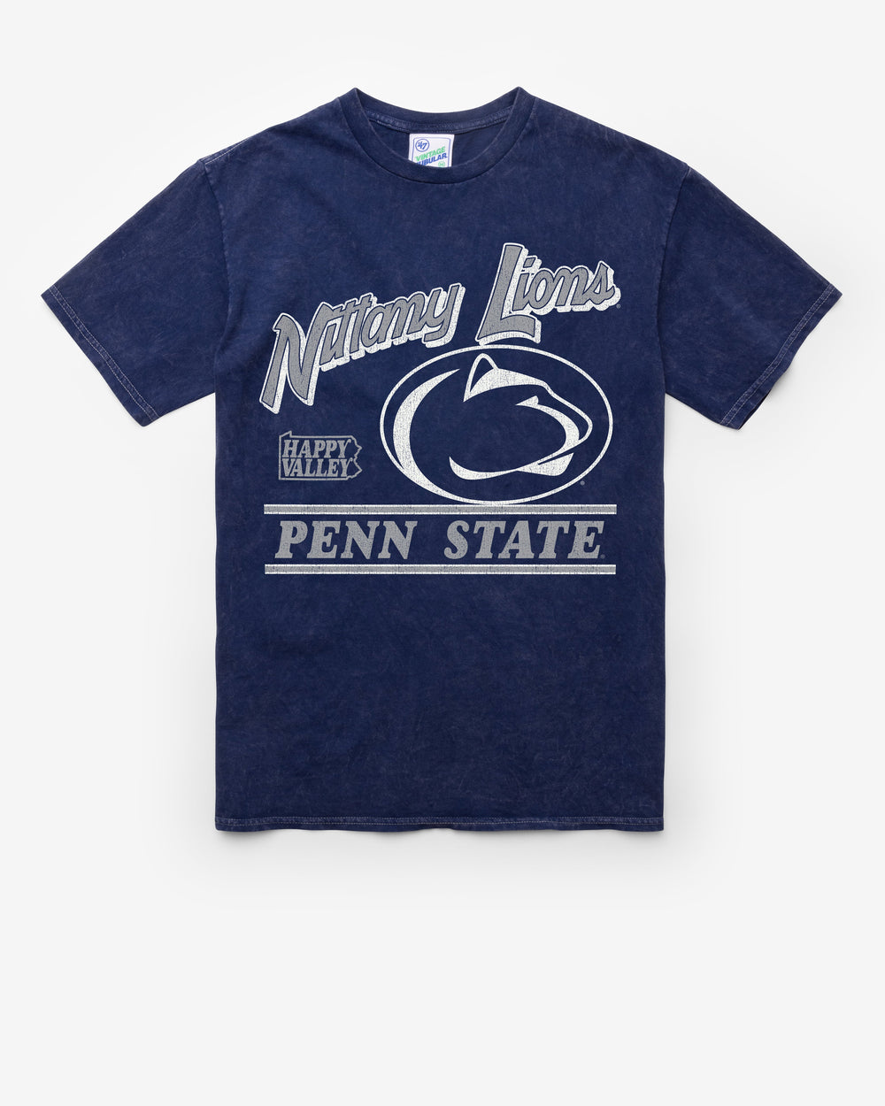 PENN STATE NITTANY LIONS FLY BY VINTAGE '47 TUBULAR TEE DT NAVY