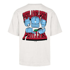 PHILADELPHIA PHILLIES CAP SHADOW '47 FOUNDATION TEE SANDSTONE