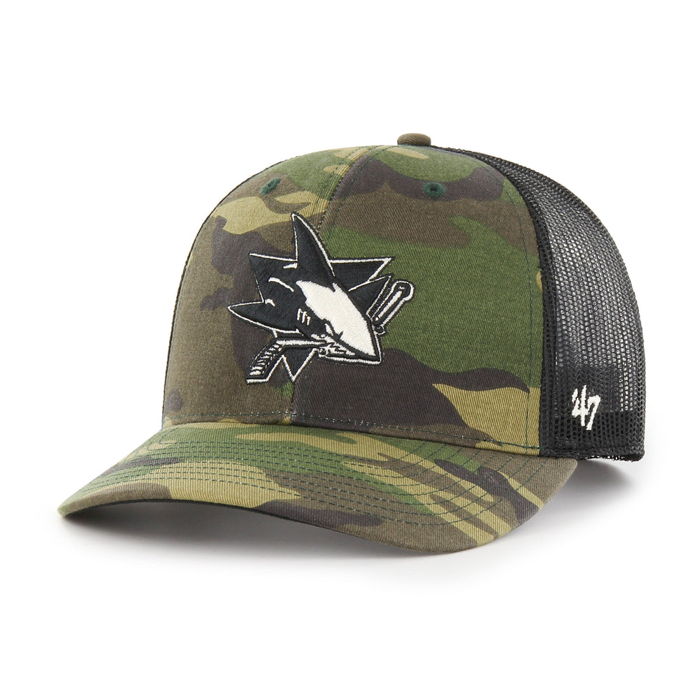 SAN JOSE SHARKS CAMO '47 TRUCKER CAMO