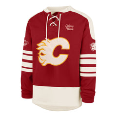 CALGARY FLAMES SWEEP CHECK '47 ETERNAL LACER RED