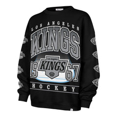 LOS ANGELES KINGS GO BIG '47 OVERSIZED CREW WOMENS JET BLACK
