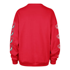 NEW JERSEY DEVILS GO BIG '47 OVERSIZED CREW WOMENS RED
