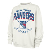 NEW YORK RANGERS ARCH CLOUD '47 OVERSIZED CREW WOMENS SANDSTONE