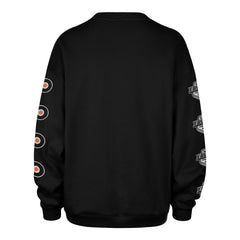PHILADELPHIA FLYERS GO BIG '47 OVERSIZED CREW WOMENS JET BLACK