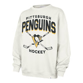 PITTSBURGH PENGUINS ARCH CLOUD '47 OVERSIZED CREW WOMENS SANDSTONE