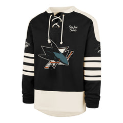 SAN JOSE SHARKS SWEEP CHECK '47 ETERNAL LACER JET BLACK