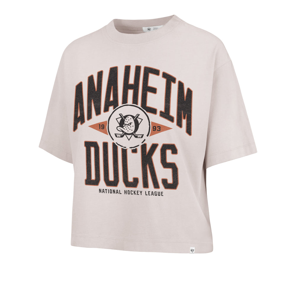 ANAHEIM DUCKS WINDTHROW '47 RAVINE CROP TEE WOMENS MOJAVE