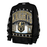 VEGAS GOLDEN KNIGHTS GO BIG '47 OVERSIZED CREW WOMENS JET BLACK