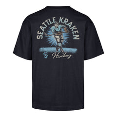 SEATTLE KRAKEN GAME ON '47 FOUNDATION TEE NAVY