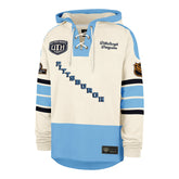 OLD TIME HOCKEY PITTSBURGH PENGUINS VINTAGE PUCK DROP DUAL '47 HERITAGE LACER CREAM