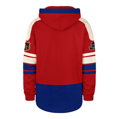 OLD TIME HOCKEY WASHINGTON CAPITALS VINTAGE PUCK DROP DUAL '47 HERITAGE LACER RED