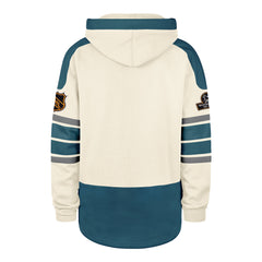 OLD TIME HOCKEY SAN JOSE SHARKS VINTAGE PUCK DROP DUAL '47 HERITAGE LACER CREAM