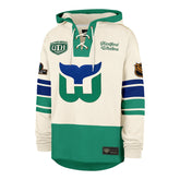 OLD TIME HOCKEY HARTFORD WHALERS VINTAGE PUCK DROP DUAL '47 HERITAGE LACER CREAM