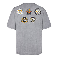 PITTSBURGH PENGUINS VINTAGE HISTORY LOCK '47 FOUNDATION TEE QUARTZ GREY