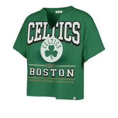 BOSTON CELTICS ELATION OVERSIZED '47 NOTCH NECK TEE WOMENS KELLY