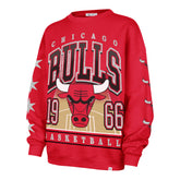CHICAGO BULLS GO BIG '47 OVERSIZED CREW WOMENS RED