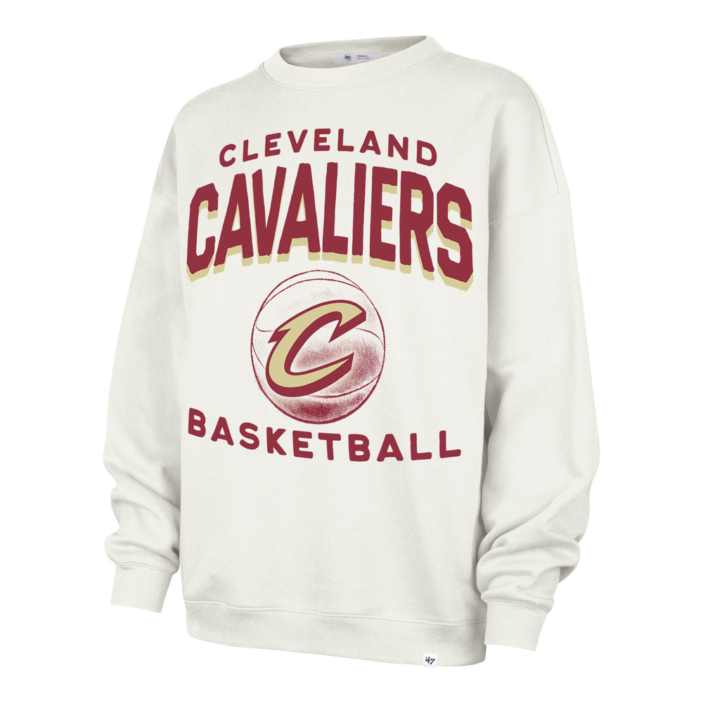 CLEVELAND CAVALIERS ARCH CLOUD '47 OVERSIZED CREW WOMENS SANDSTONE