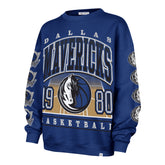 DALLAS MAVERICKS GO BIG '47 OVERSIZED CREW WOMENS ROYAL