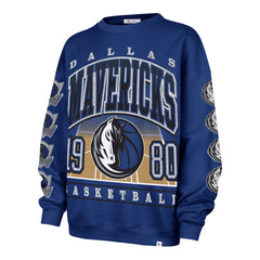 DALLAS MAVERICKS GO BIG '47 OVERSIZED CREW WOMENS ROYAL