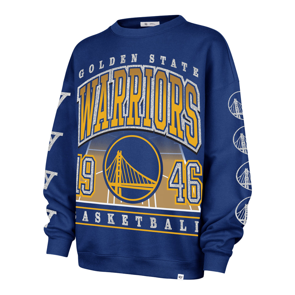 GOLDEN STATE WARRIORS GO BIG '47 OVERSIZED CREW WOMENS ROYAL