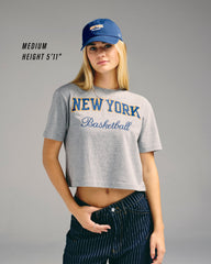 GOLDEN STATE WARRIORS PIVOT DROP NEEDLE '47 CITY TEE WOMENS SLATE GREY