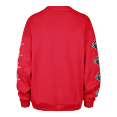 HOUSTON ROCKETS GO BIG '47 OVERSIZED CREW WOMENS RED