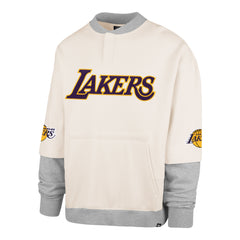 LOS ANGELES LAKERS TRIFECTA '47 DOUBLE LAYERED SNAP CREW CREAM