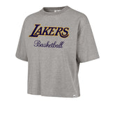 LOS ANGELES LAKERS PIVOT DROP NEEDLE '47 CITY TEE WOMENS SLATE GREY
