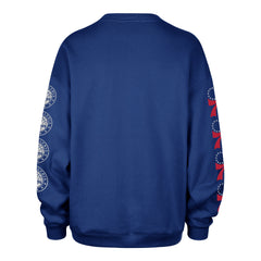 PHILADELPHIA 76ERS GO BIG OVERSIZED CREW WOMENS ROYAL