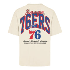 PHILADELPHIA 76ERS BACK DOOR POCKET '47 FOUNDATION TEE CREAM