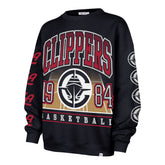 LOS ANGELES CLIPPERS GO BIG '47 OVERSIZED CREW WOMENS FALL NAVY