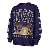UTAH JAZZ GO BIG '47 OVERSIZED CREW WOMENS PURPLE