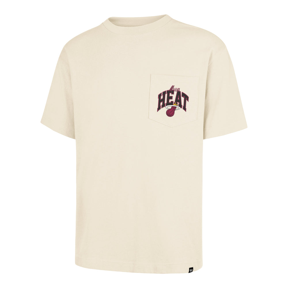 MIAMI HEAT BACK DOOR POCKET '47 FOUNDATION TEE CREAM