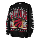 TORONTO RAPTORS GO BIG '47 OVERSIZED CREW WOMENS JET BLACK